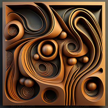 3D model st abstract painting (STL)